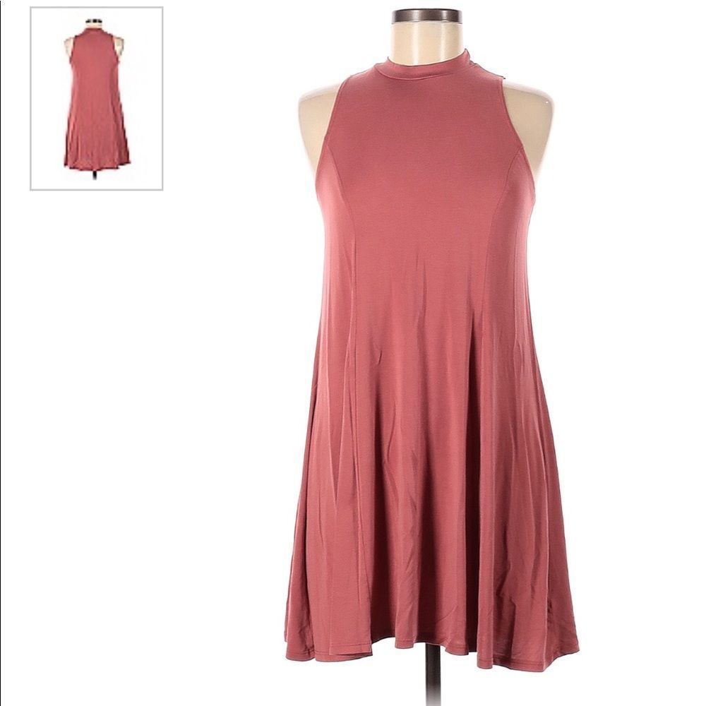 Mikey & Joey Burgundy Muscle Skater Dress Size Large